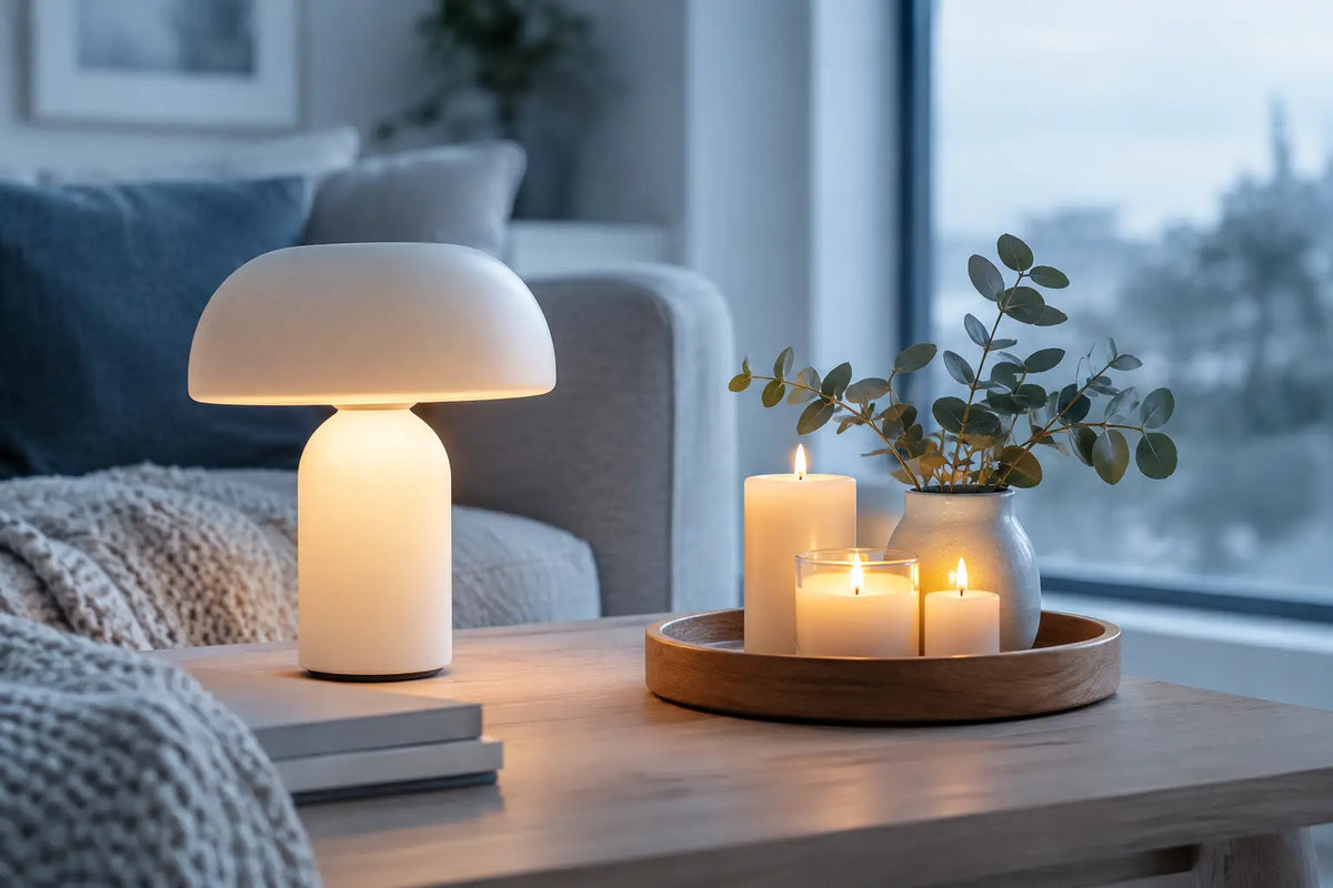 LED Lamp Versus Candles for a Cozy Home
