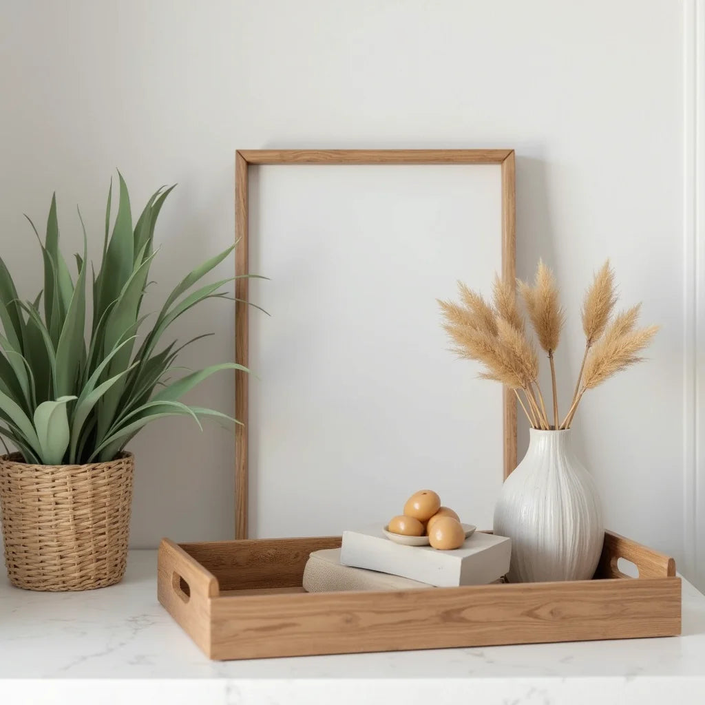 Decorative Wooden Trays - Styling with Decorative Wooden Trays: 7 Chic Display Ideas