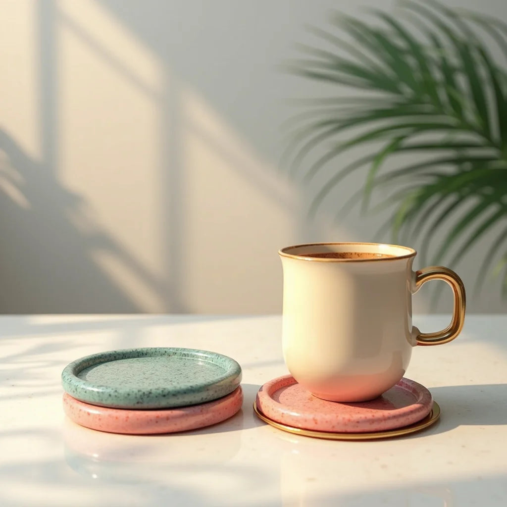 Colorful Coasters - Colorful Coasters Brighten Tables with Playful Patterns