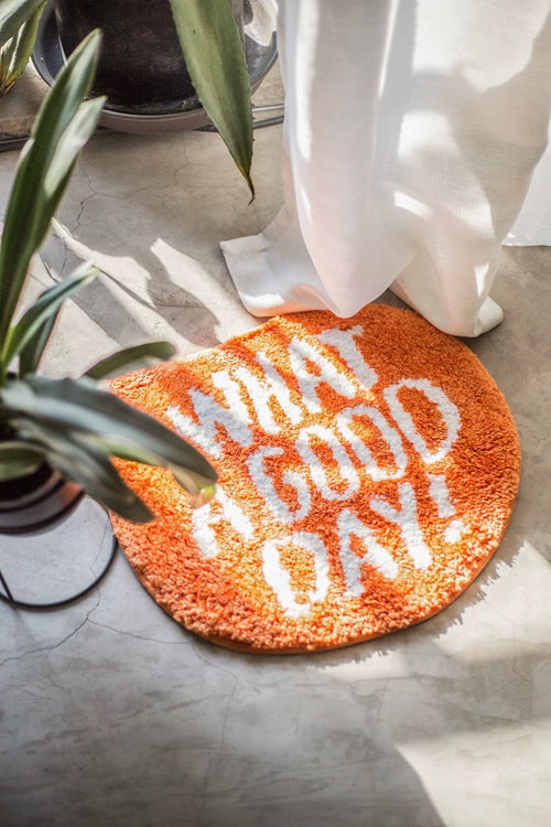 "What A Good Day!" Rug