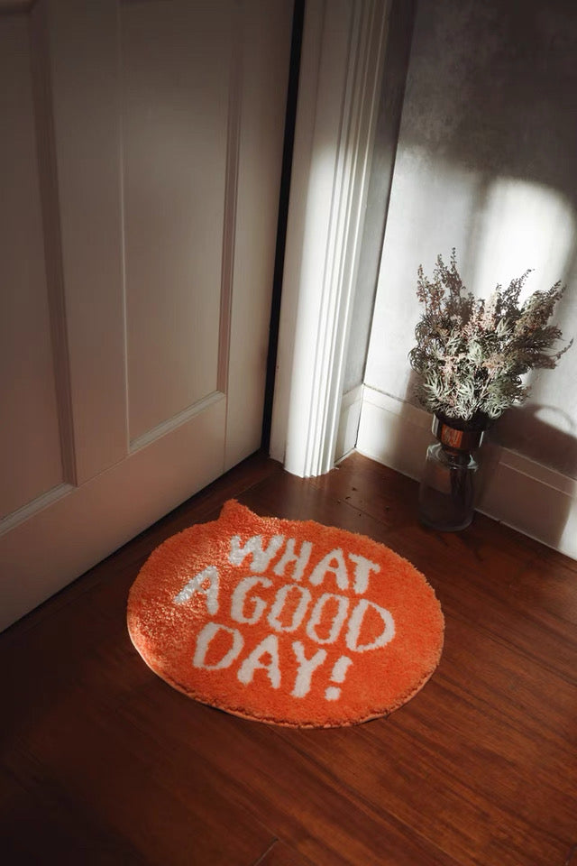 "What A Good Day!" Rug